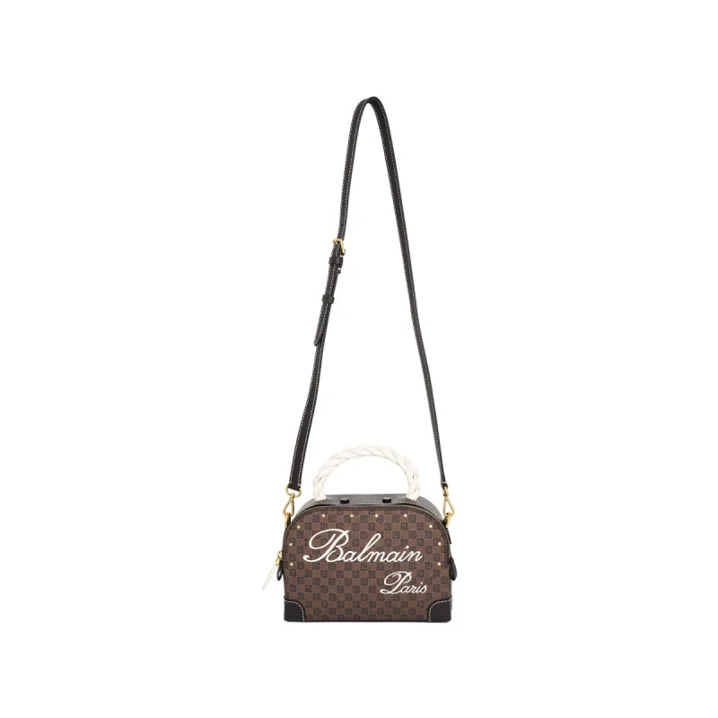 Mini Monogram Makeup Bag in Black/Brown sold by MARAIS