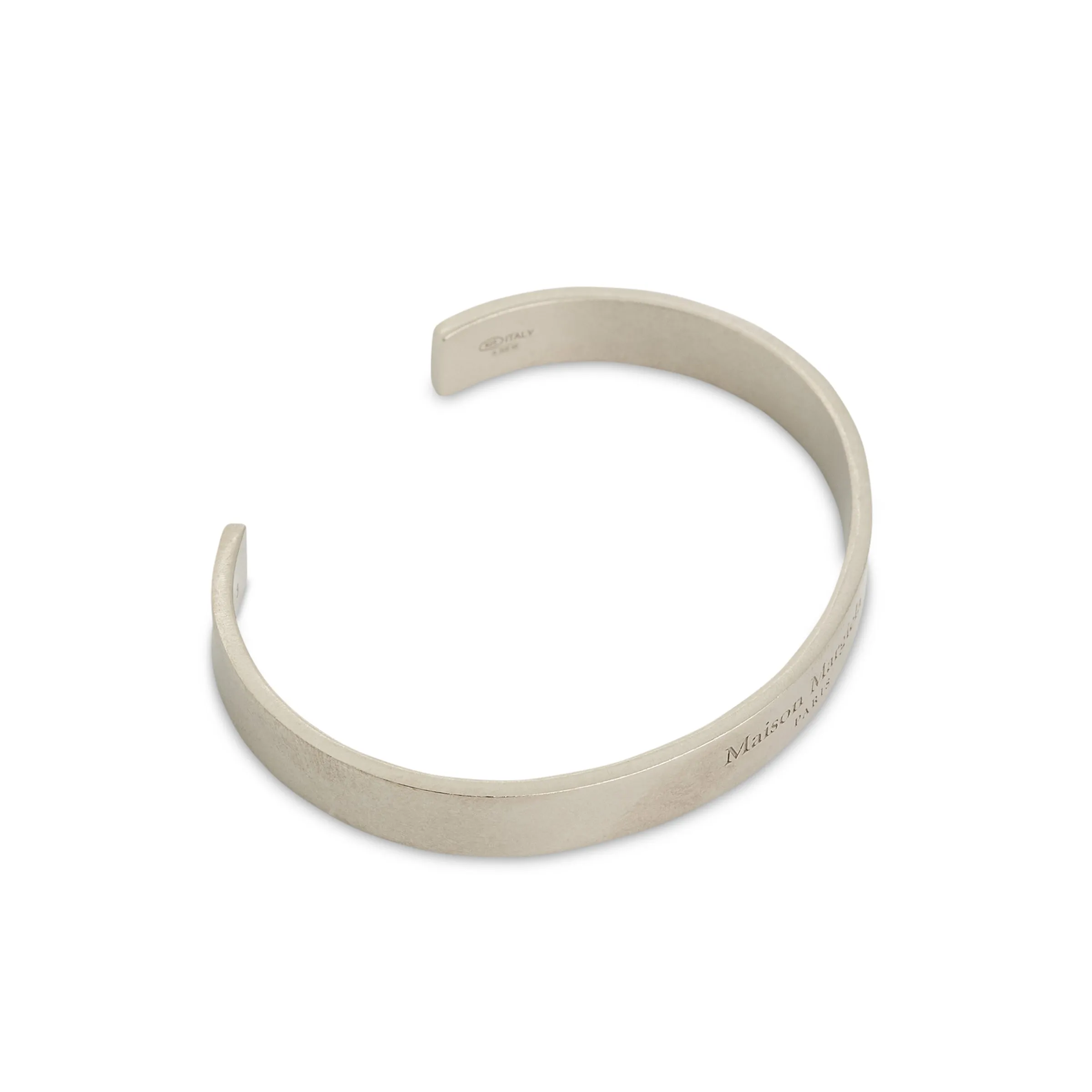 Large Margiela Logo Cuff Bracelet in Silver sold by MARAIS product image thumbnail 2