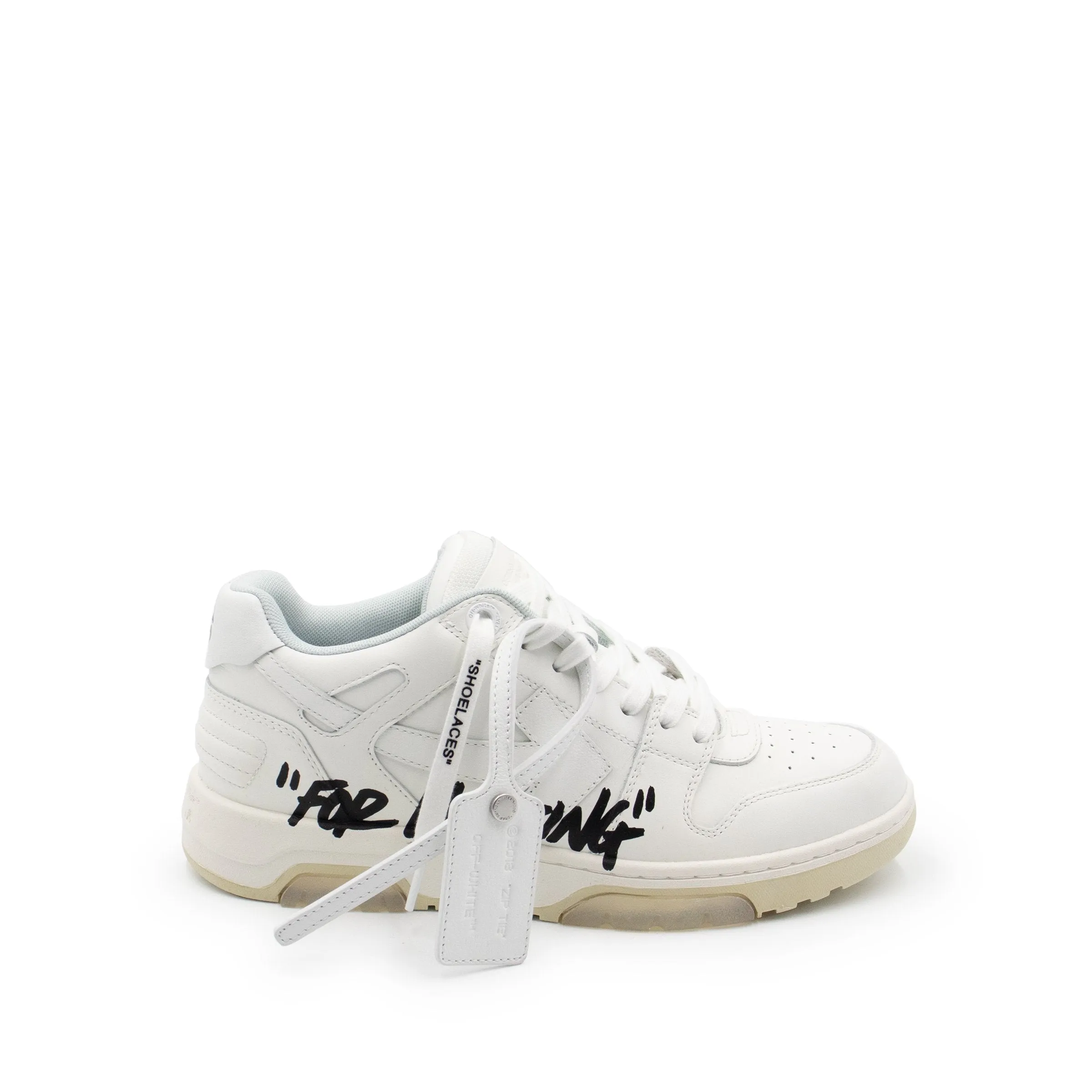 Out Of Office "For Walking" Sneakers in White & Black sold by MARAIS