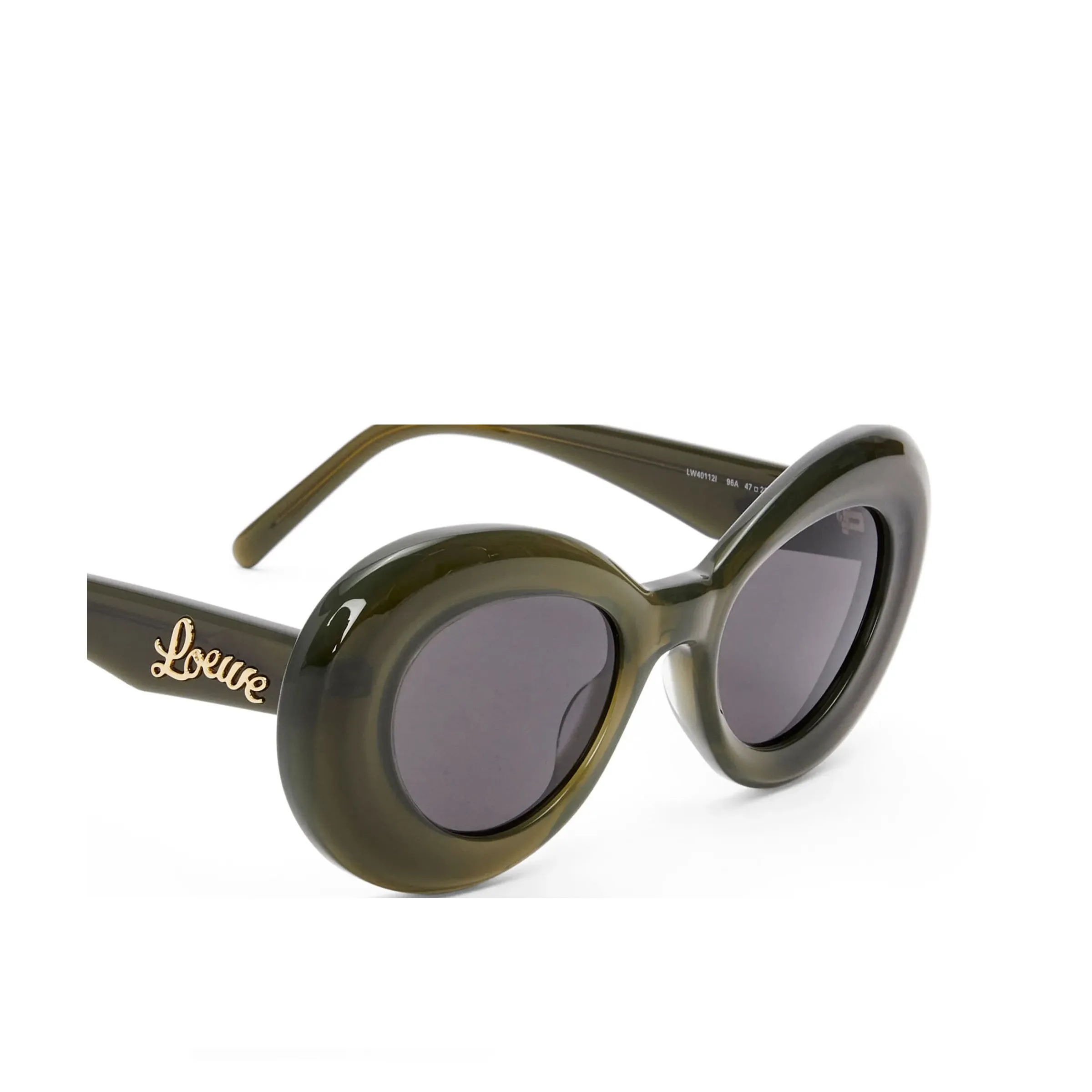 Loewe LW40112I 4796A Acetate Sunglasses in Green sold by MARAIS product image thumbnail 4