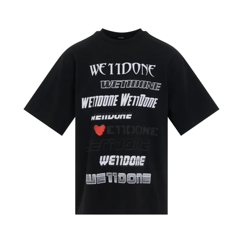 Love Logo T-Shirt in Black sold by MARAIS