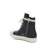 EDFU Leather Sneakers in Black/Milk sold by MARAIS