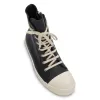 EDFU Leather Sneakers in Black/Milk sold by MARAIS