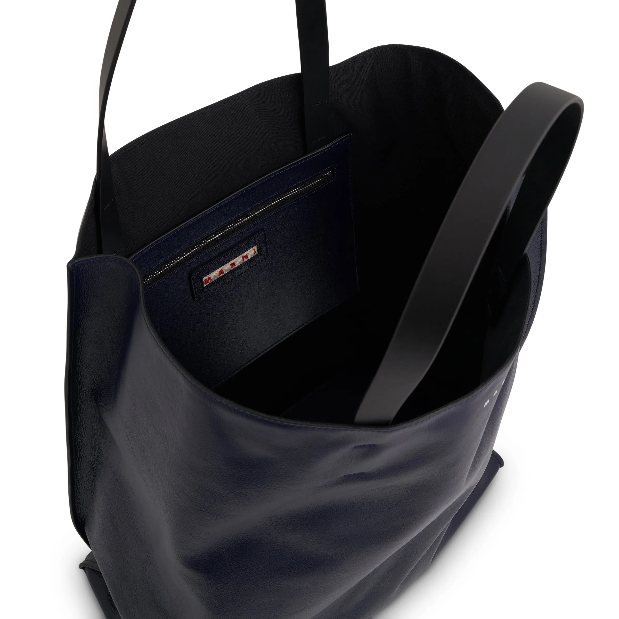 Museo Soft Large Tote Bag in Navy Blue/Black sold by MARAIS product image thumbnail 4