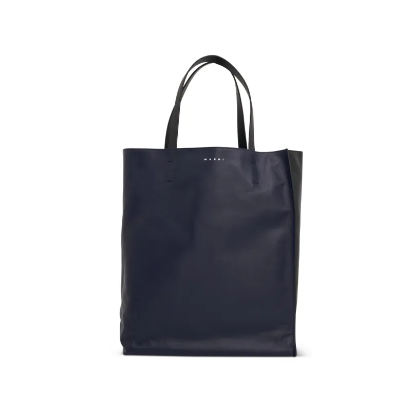 Museo Soft Large Tote Bag in Navy Blue/Black sold by MARAIS