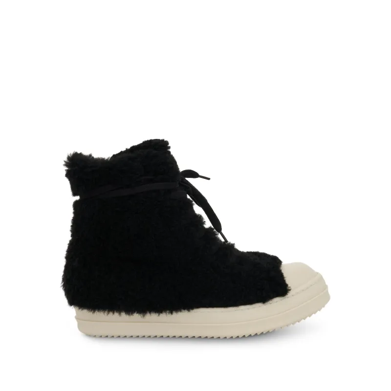 Strobe Shearling Sneaker in Pearl Zebra sold by MARAIS
