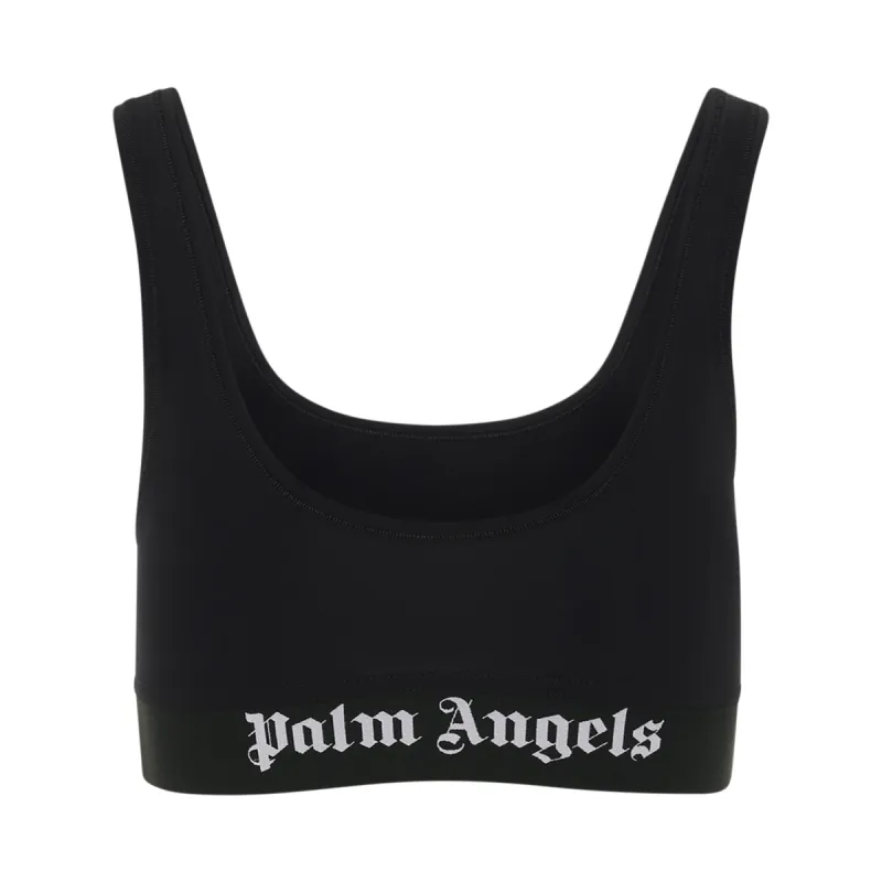 Classic Logo Sports Bra in Black/White sold by MARAIS