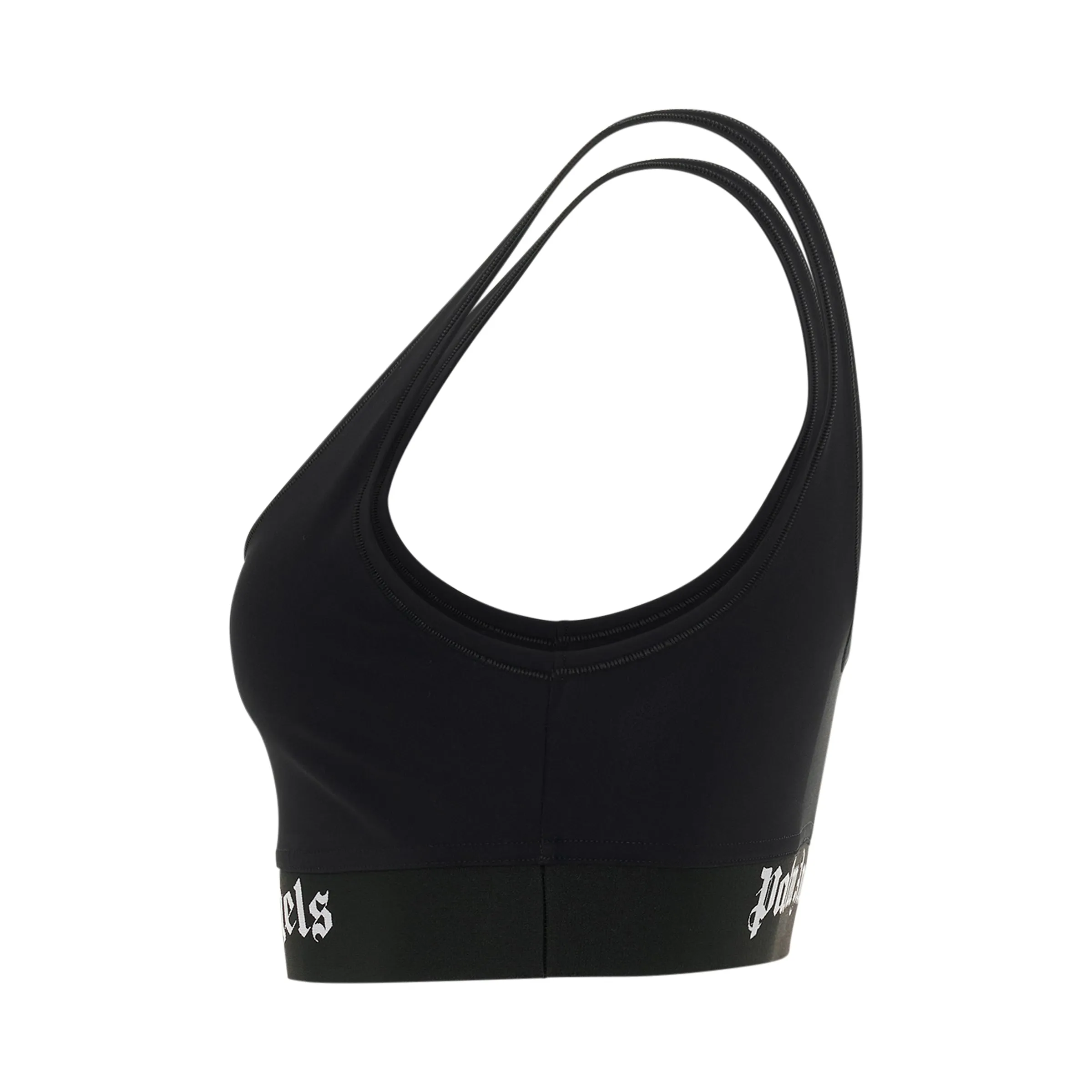 Classic Logo Sports Bra in Black/White sold by MARAIS product image thumbnail 4