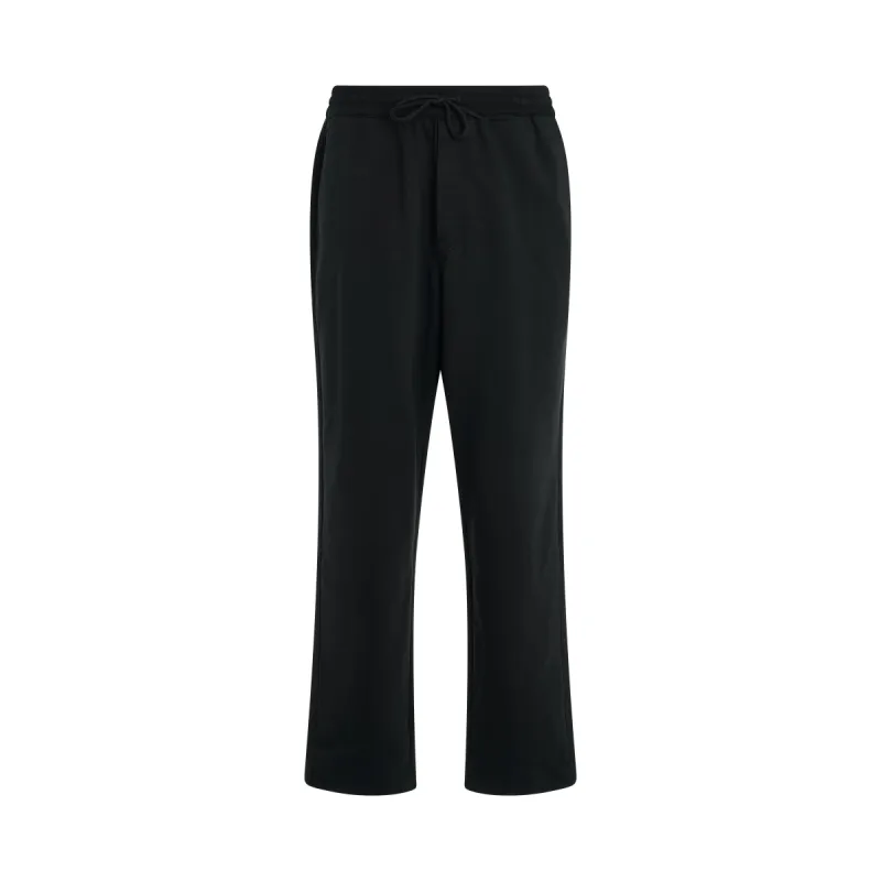 French Terry Straight Pants in Black sold by MARAIS