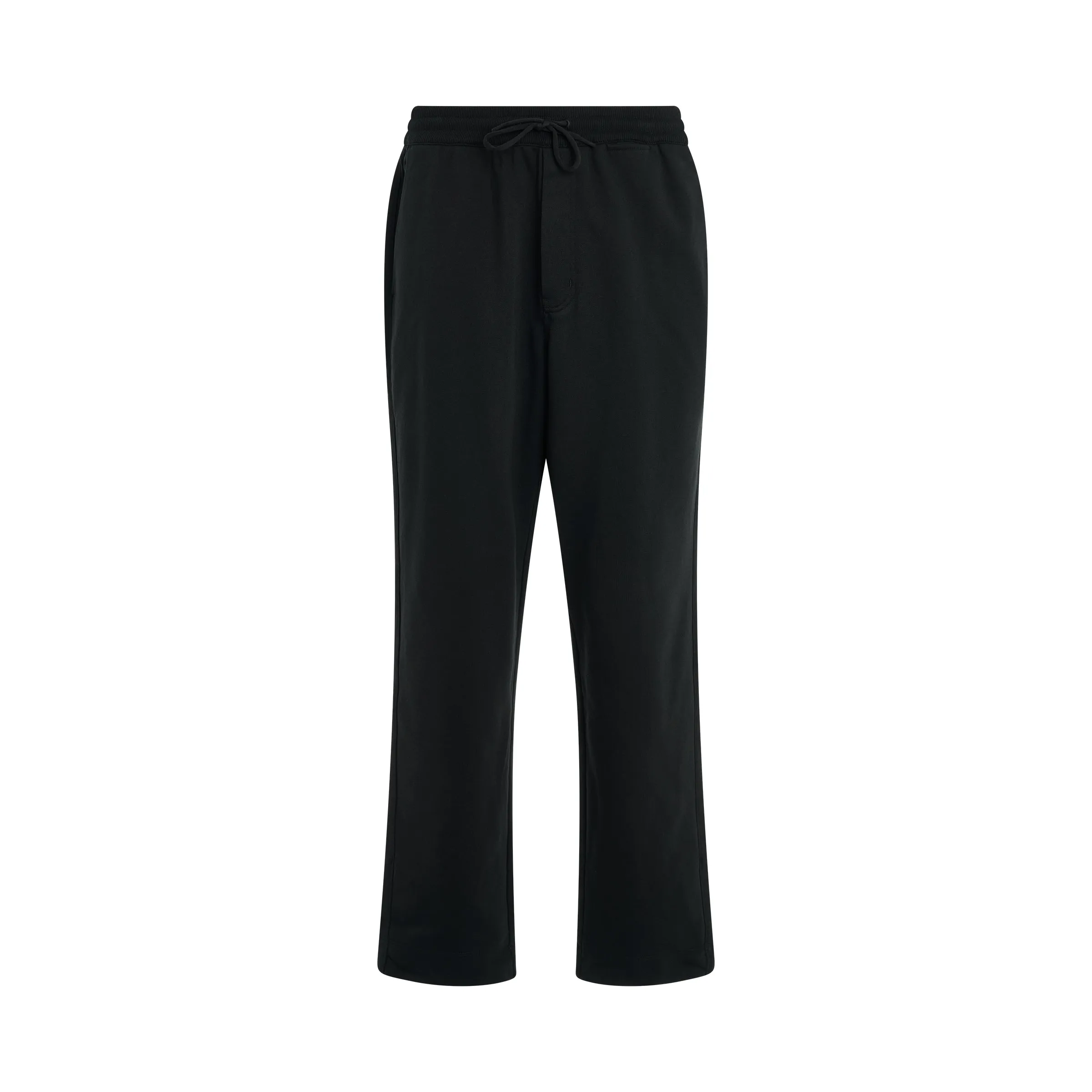 French Terry Straight Pants in Black sold by MARAIS