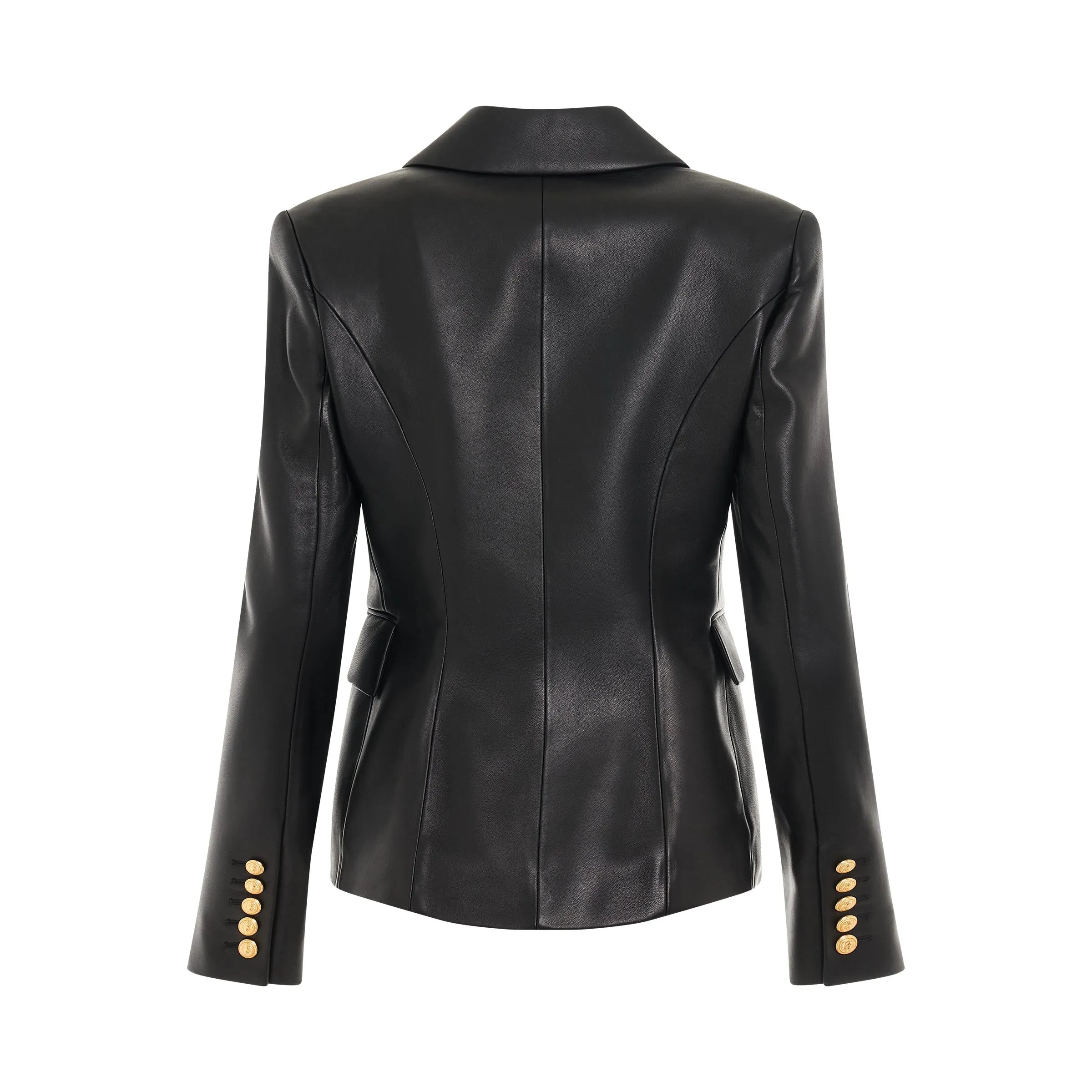 6 Buttons Leather Jacket in Black sold by MARAIS product image thumbnail 4