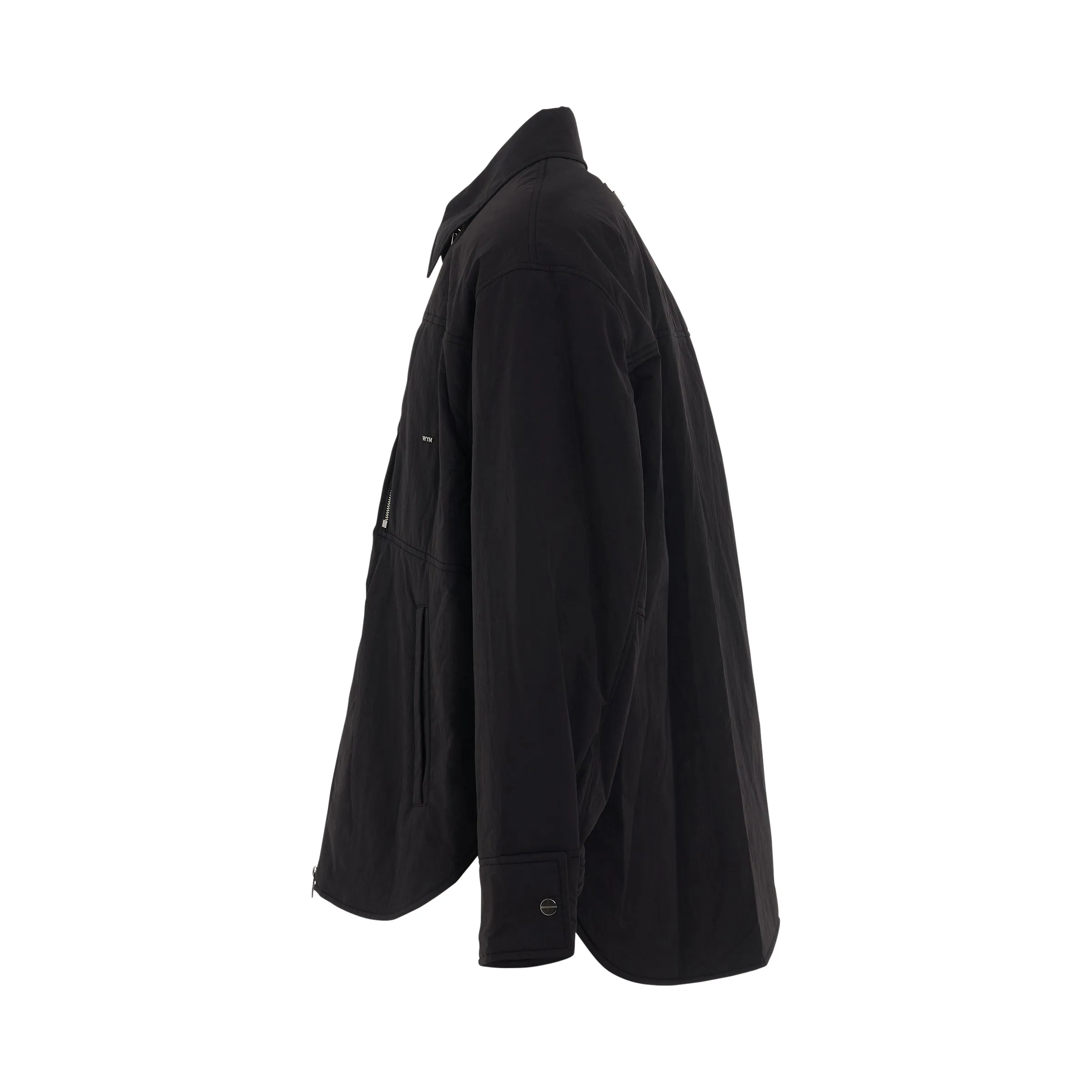 Nylon Leather Patch Jacket in Black sold by MARAIS product image thumbnail 3