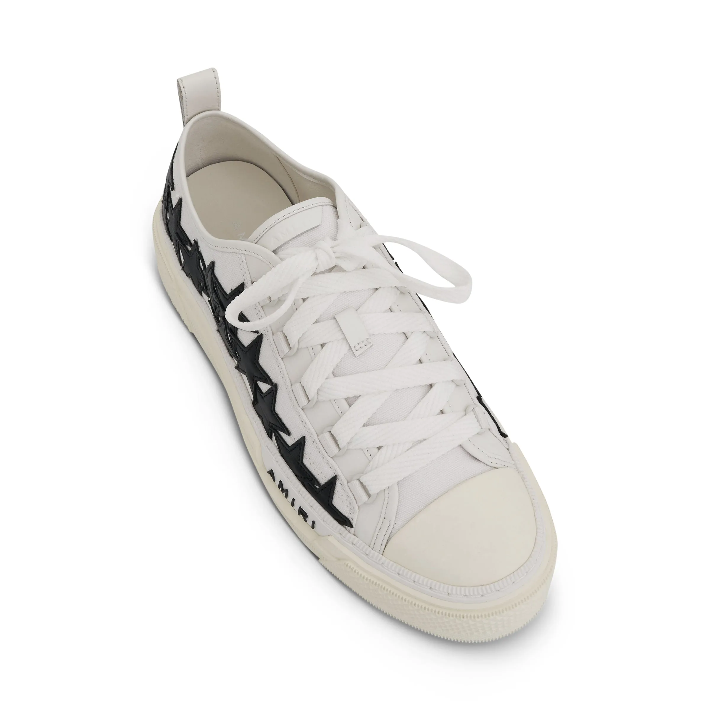 Stars Low Court Sneakers in White/Black sold by MARAIS product image thumbnail 3