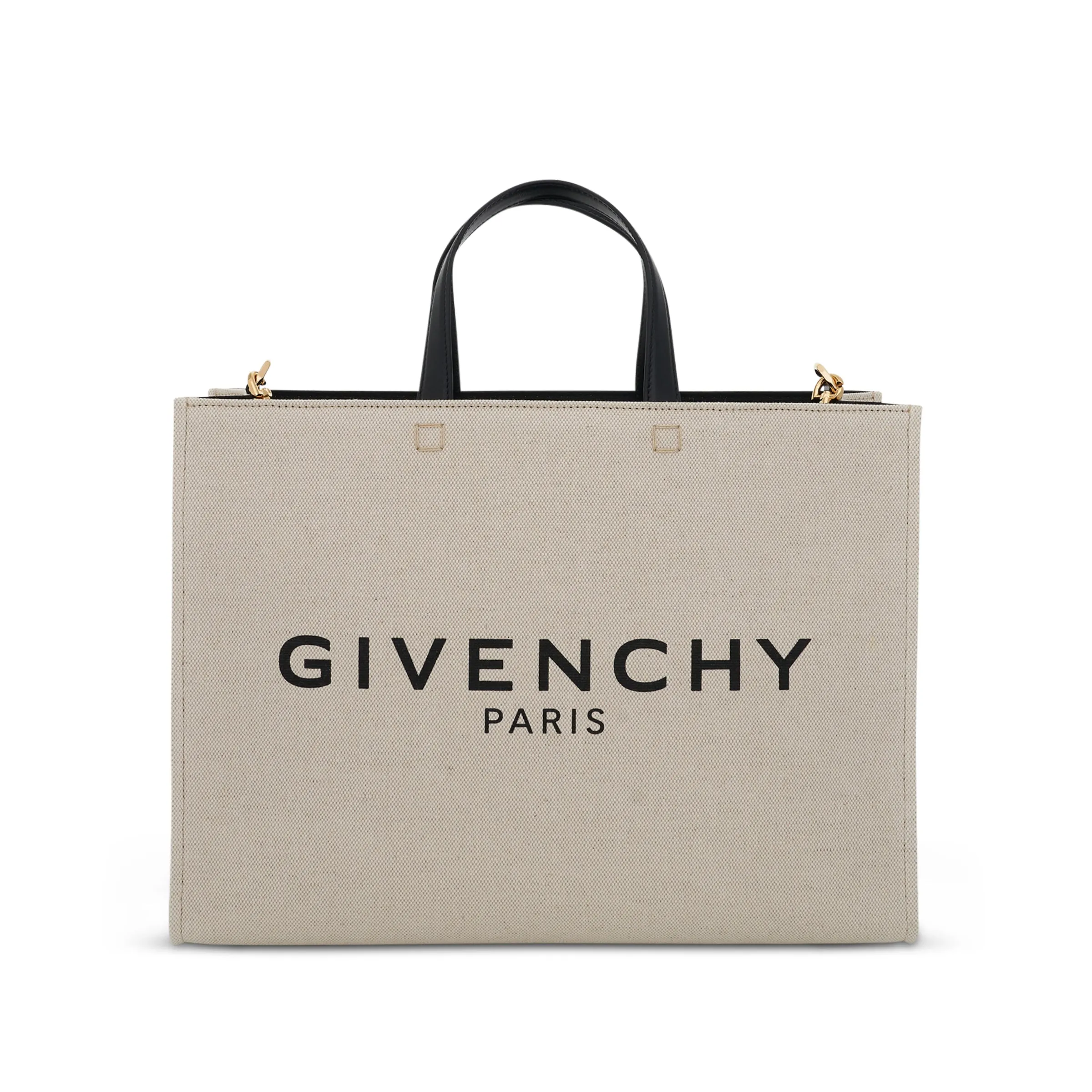 Medium G Tote Shopping Bag in Canvas in Beige sold by MARAIS