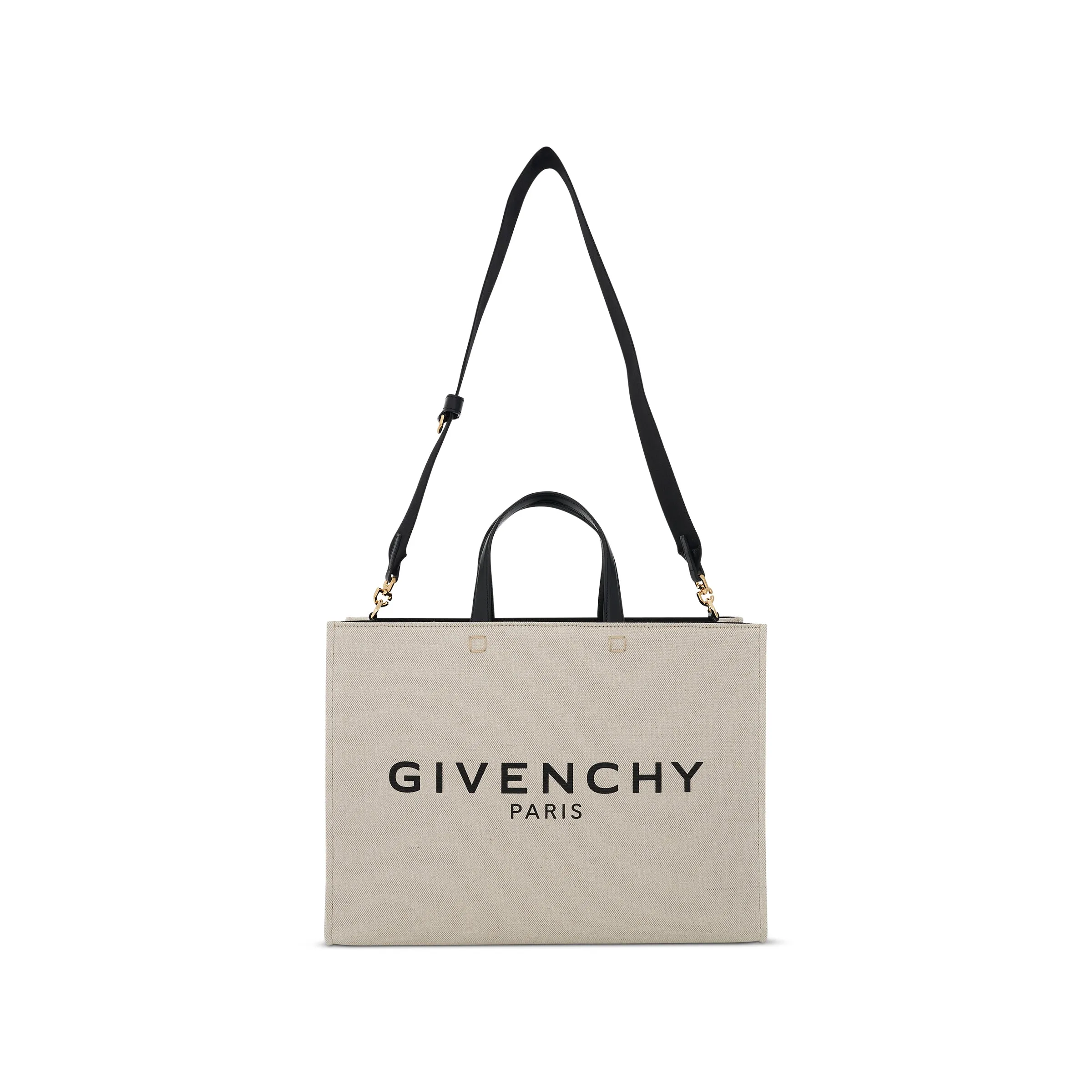 Medium G Tote Shopping Bag in Canvas in Beige sold by MARAIS product image thumbnail 2