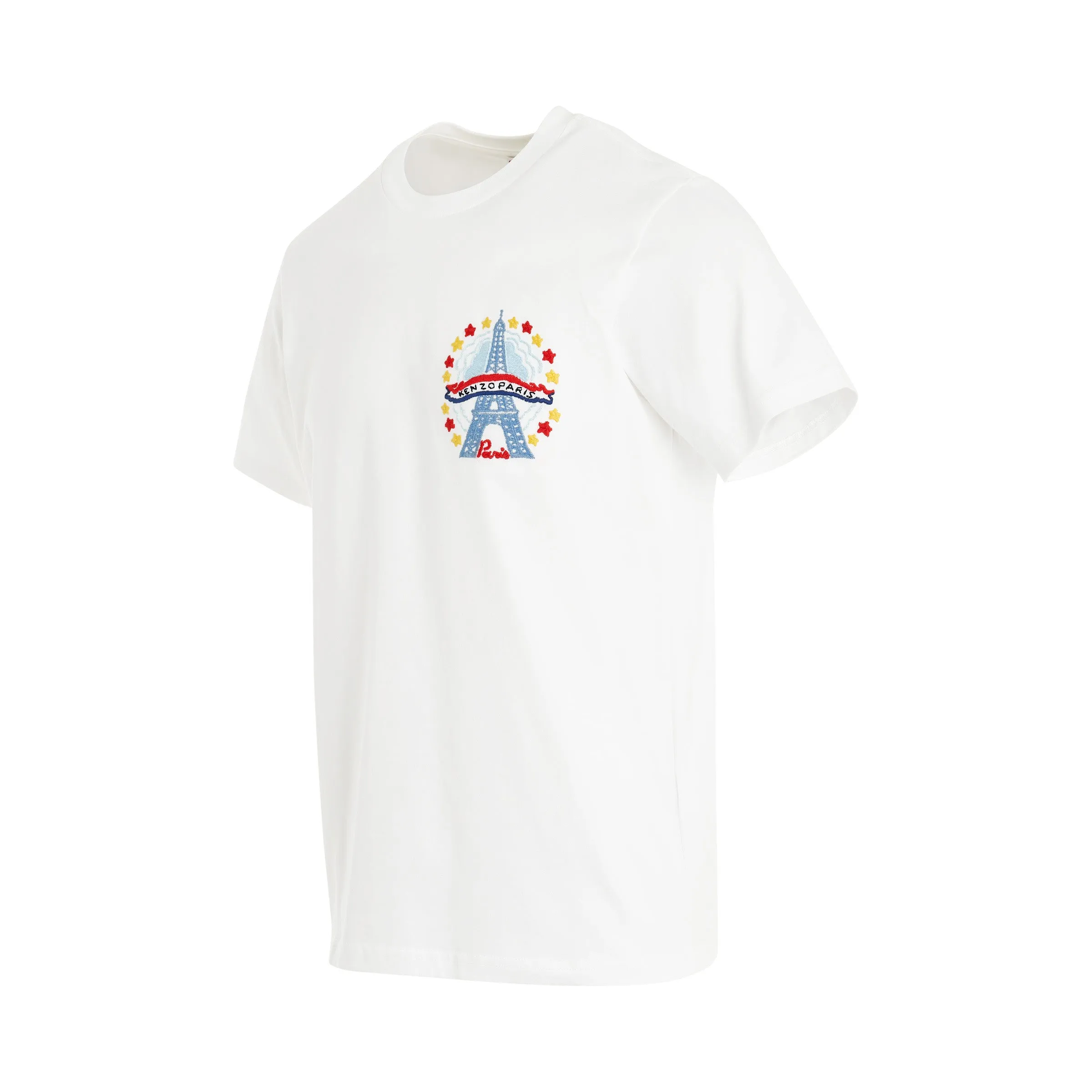 Drawn Varsity Slim T-Shirt in Off White sold by MARAIS product image thumbnail 2