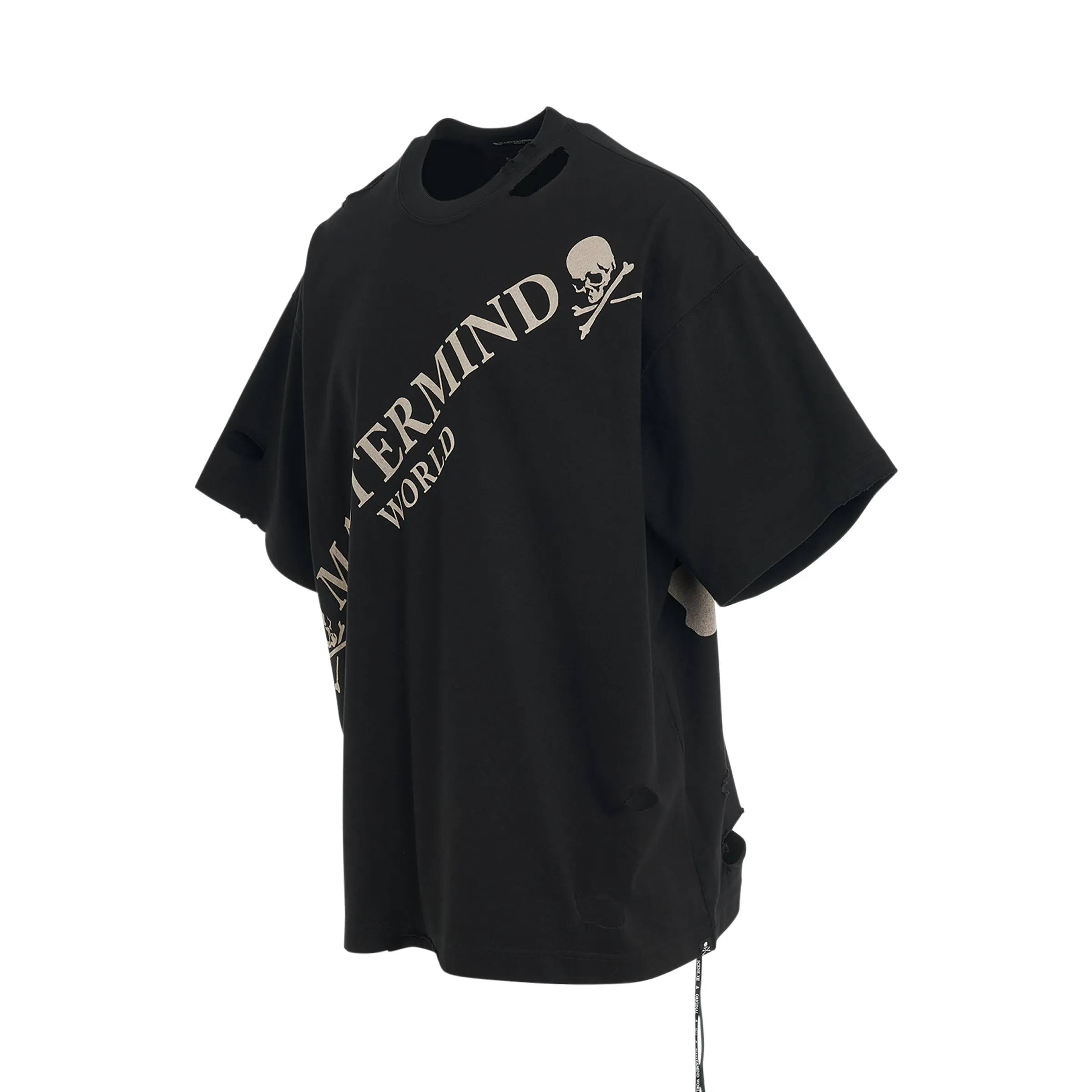 Damaged Oversized T-Shirt in Black sold by MARAIS product image thumbnail 2