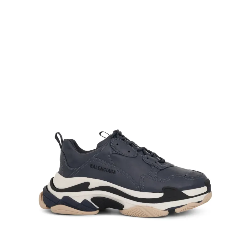 Triple S Sneaker in Stone Blue/Black made by MARAIS