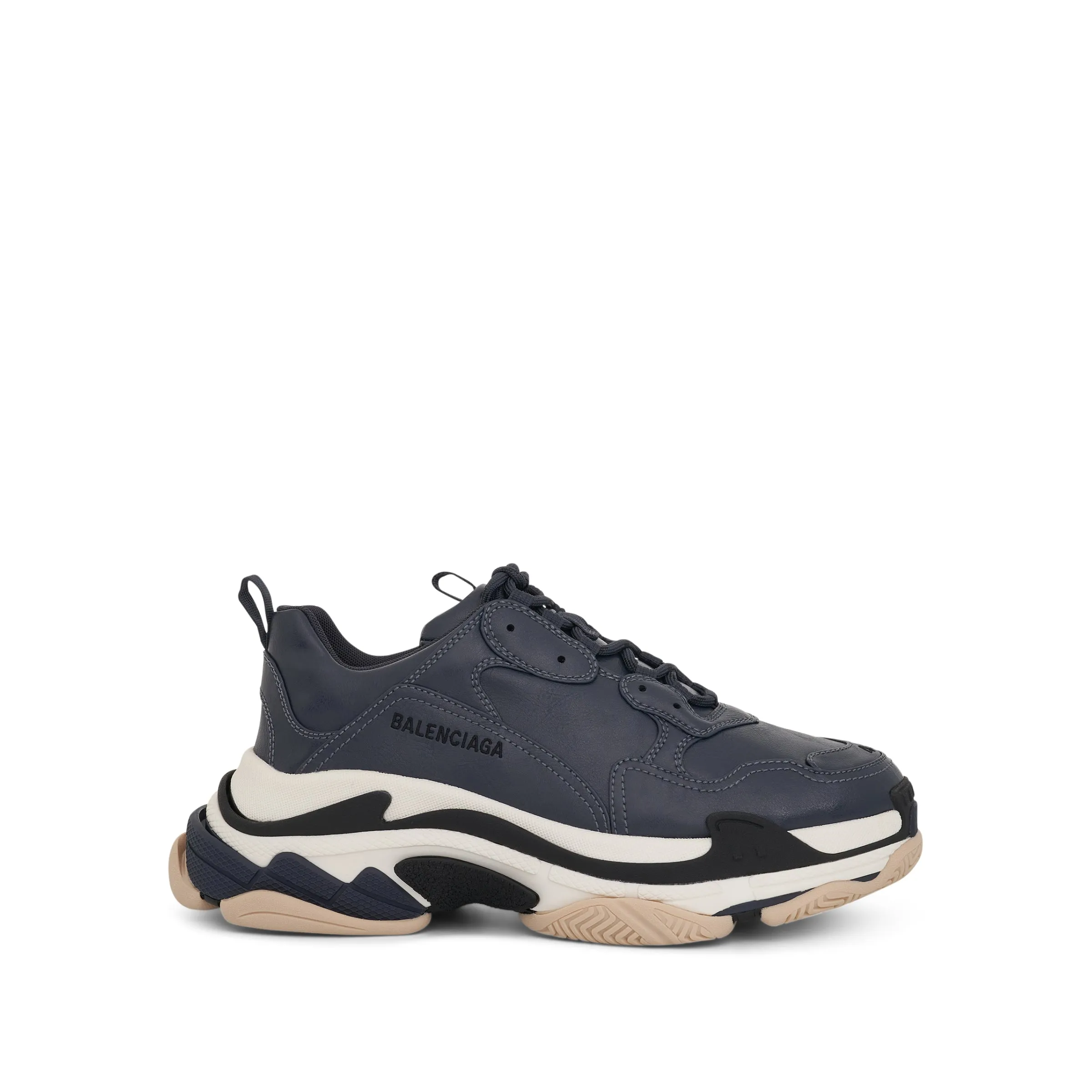 Triple S Sneaker in Stone Blue/Black sold by MARAIS