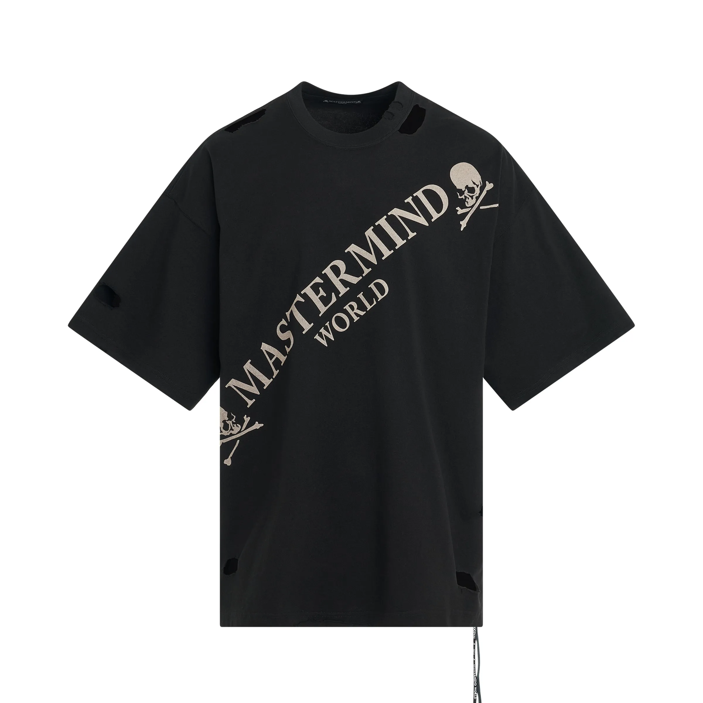 Damaged Oversized T-Shirt in Black sold by MARAIS