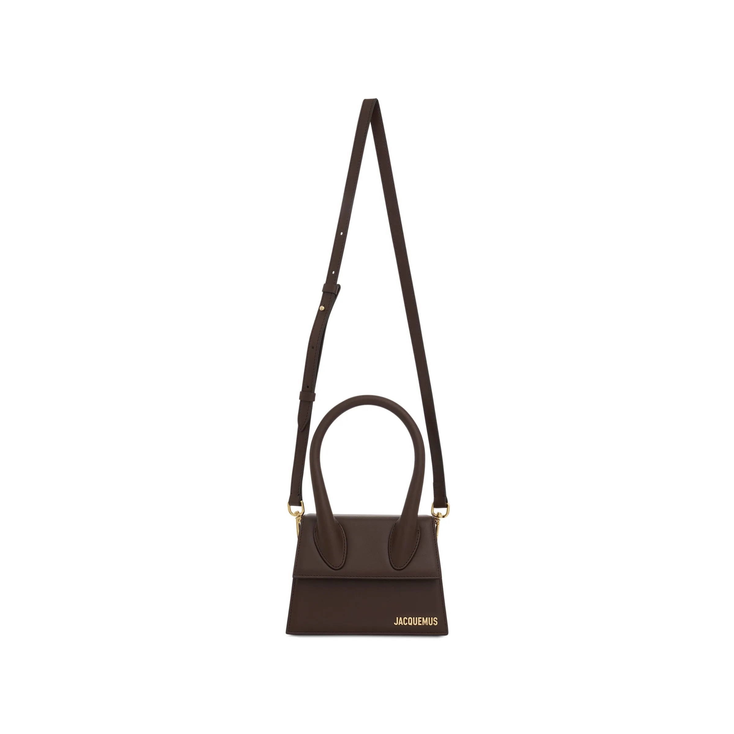 Le Chiquito Moyen Leather Bag in Midnight Brown sold by MARAIS product image thumbnail 5