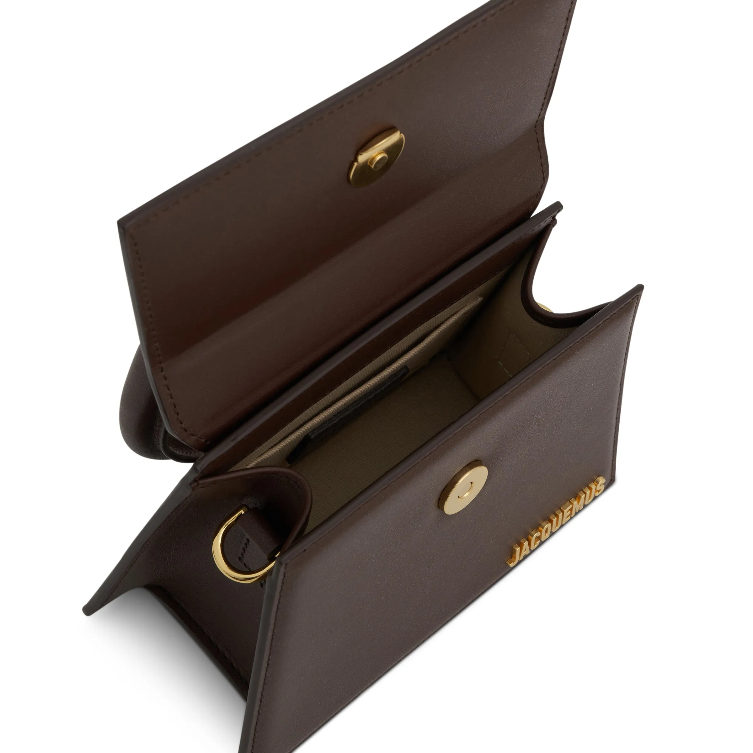 Le Chiquito Moyen Leather Bag in Midnight Brown sold by MARAIS product image thumbnail 4