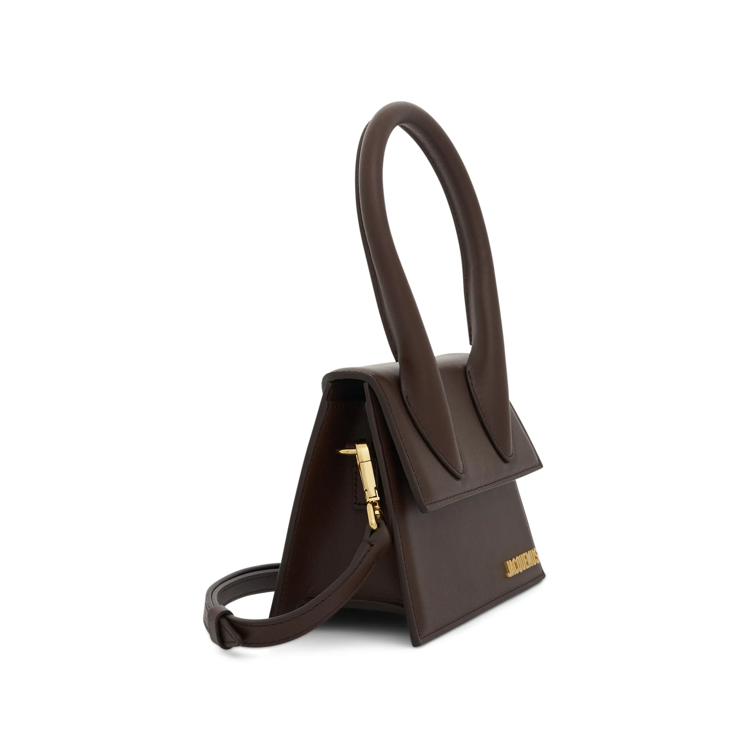 Le Chiquito Moyen Leather Bag in Midnight Brown sold by MARAIS product image thumbnail 2