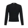 Allover Logo Knit Sweater in Black sold by MARAIS