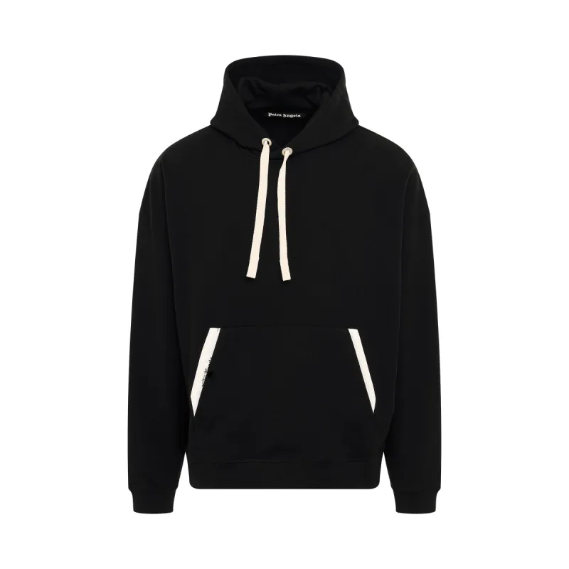 Satorial Tape Hoodie in Black sold by MARAIS
