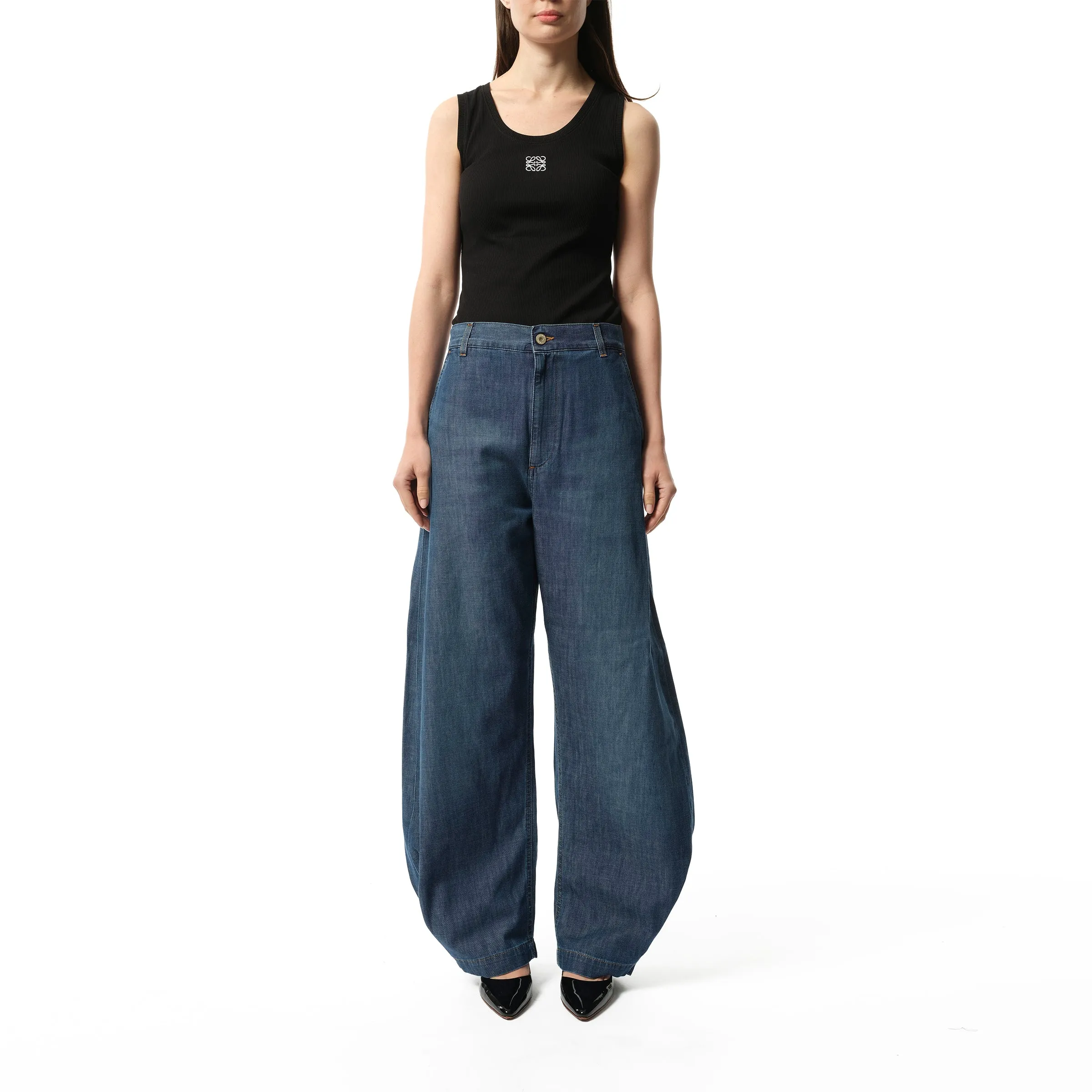 Balloon Trousers AF in Washed Blue sold by MARAIS product image thumbnail 4