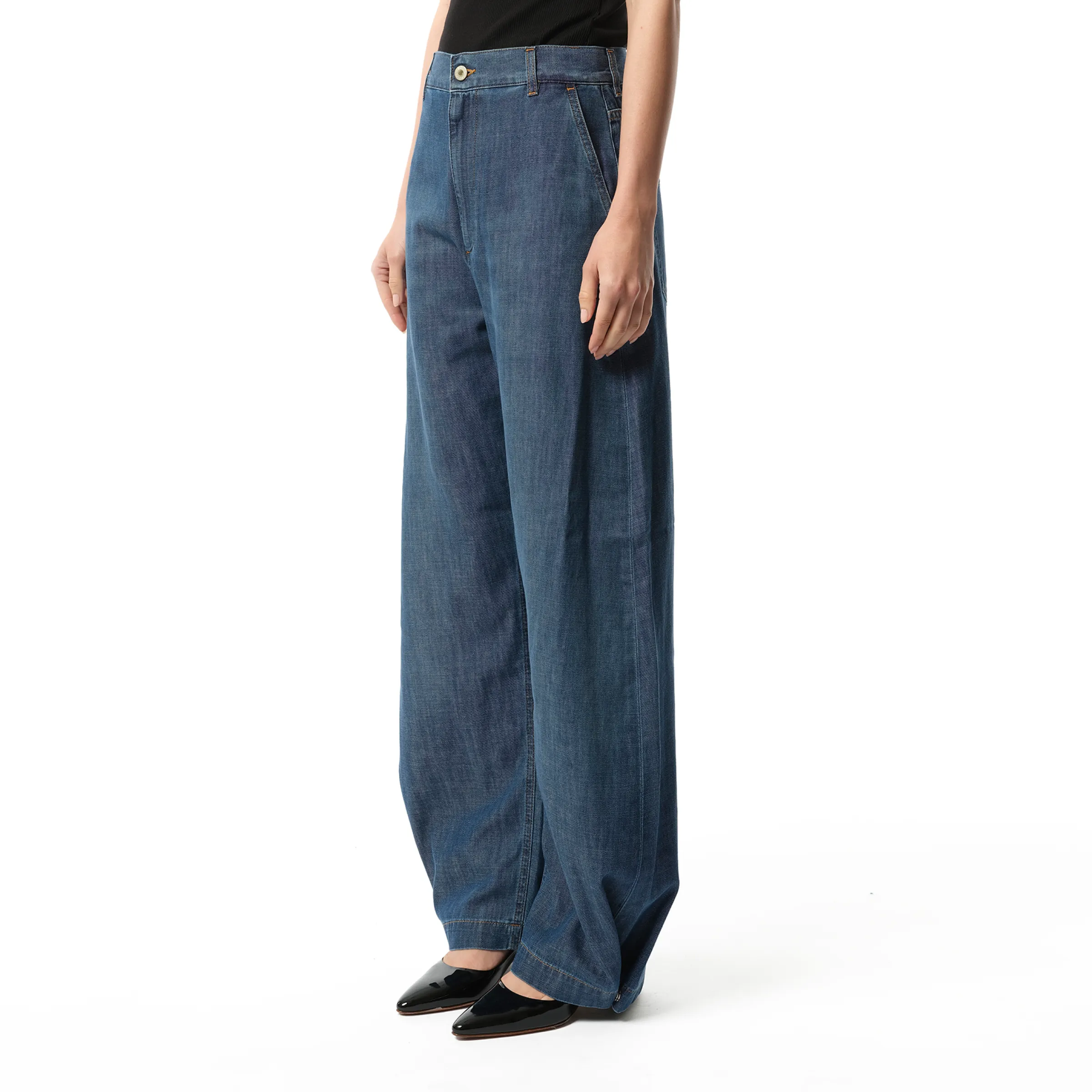 Balloon Trousers AF in Washed Blue sold by MARAIS product image thumbnail 5