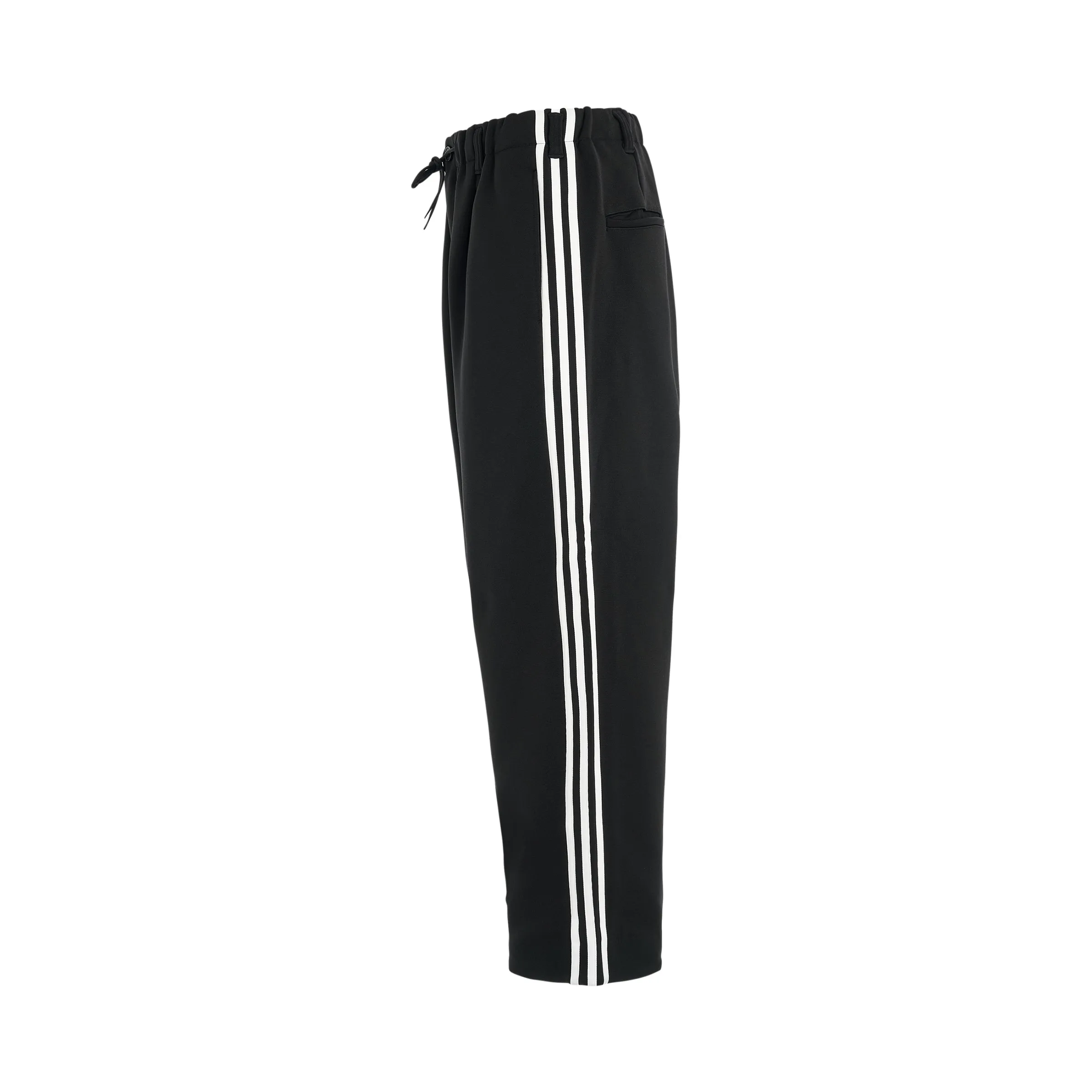 3 Stripe Straight Track Pants in Black/Off White sold by MARAIS product image thumbnail 3