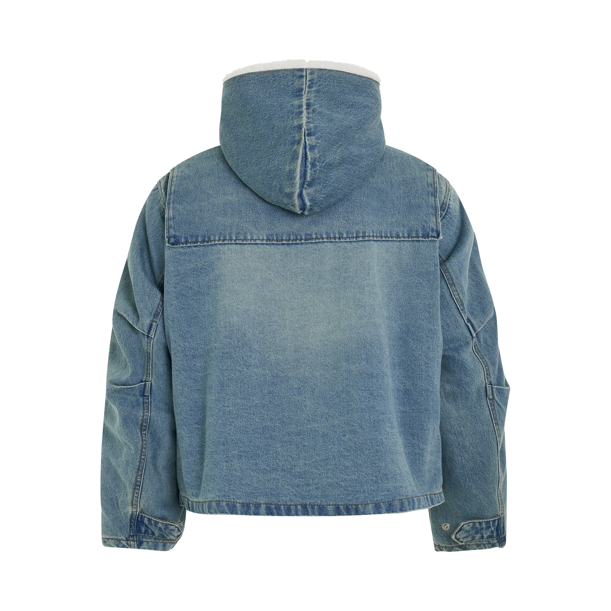 Bulky Denim Jacket in Sky sold by MARAIS product image thumbnail 4