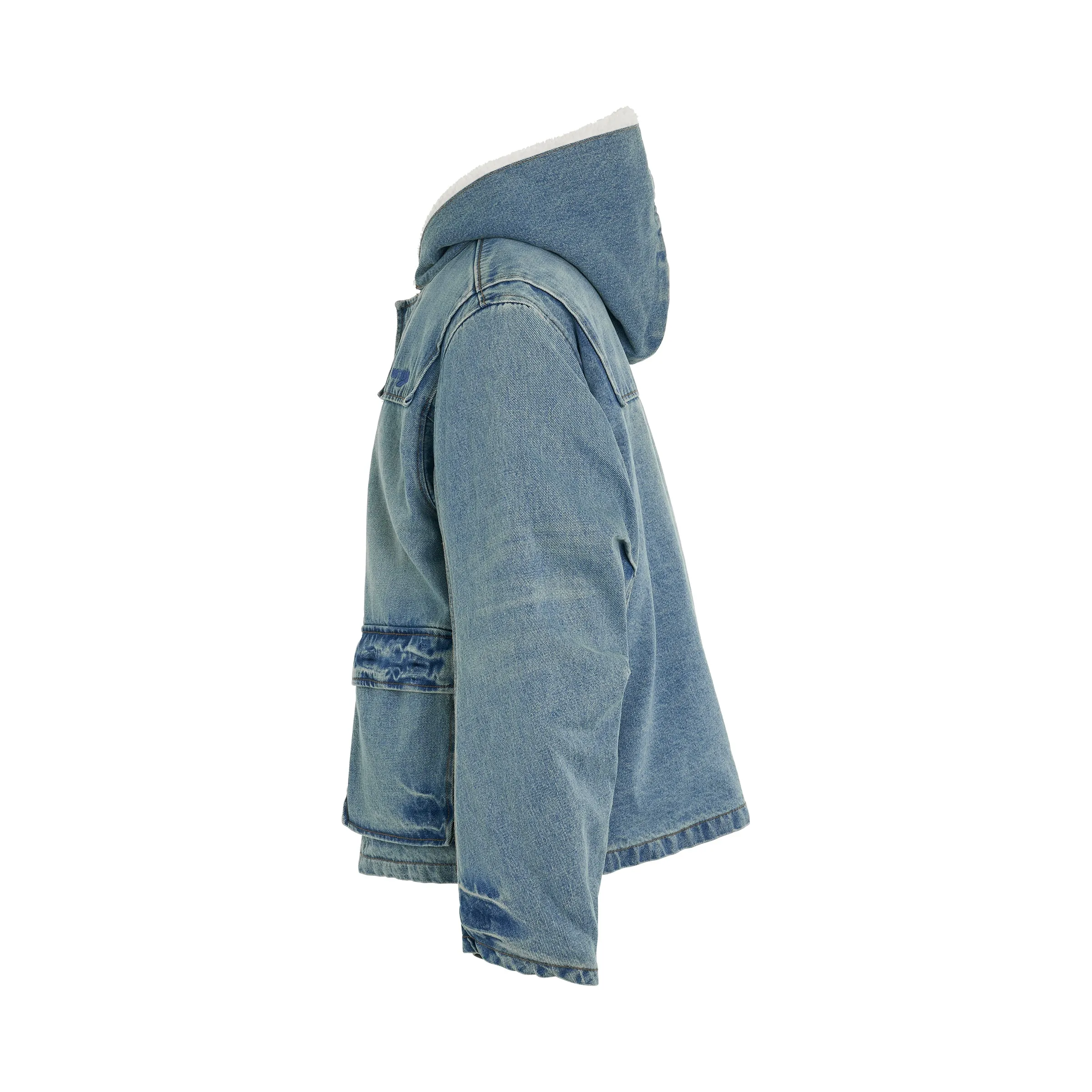 Bulky Denim Jacket in Sky sold by MARAIS product image thumbnail 3