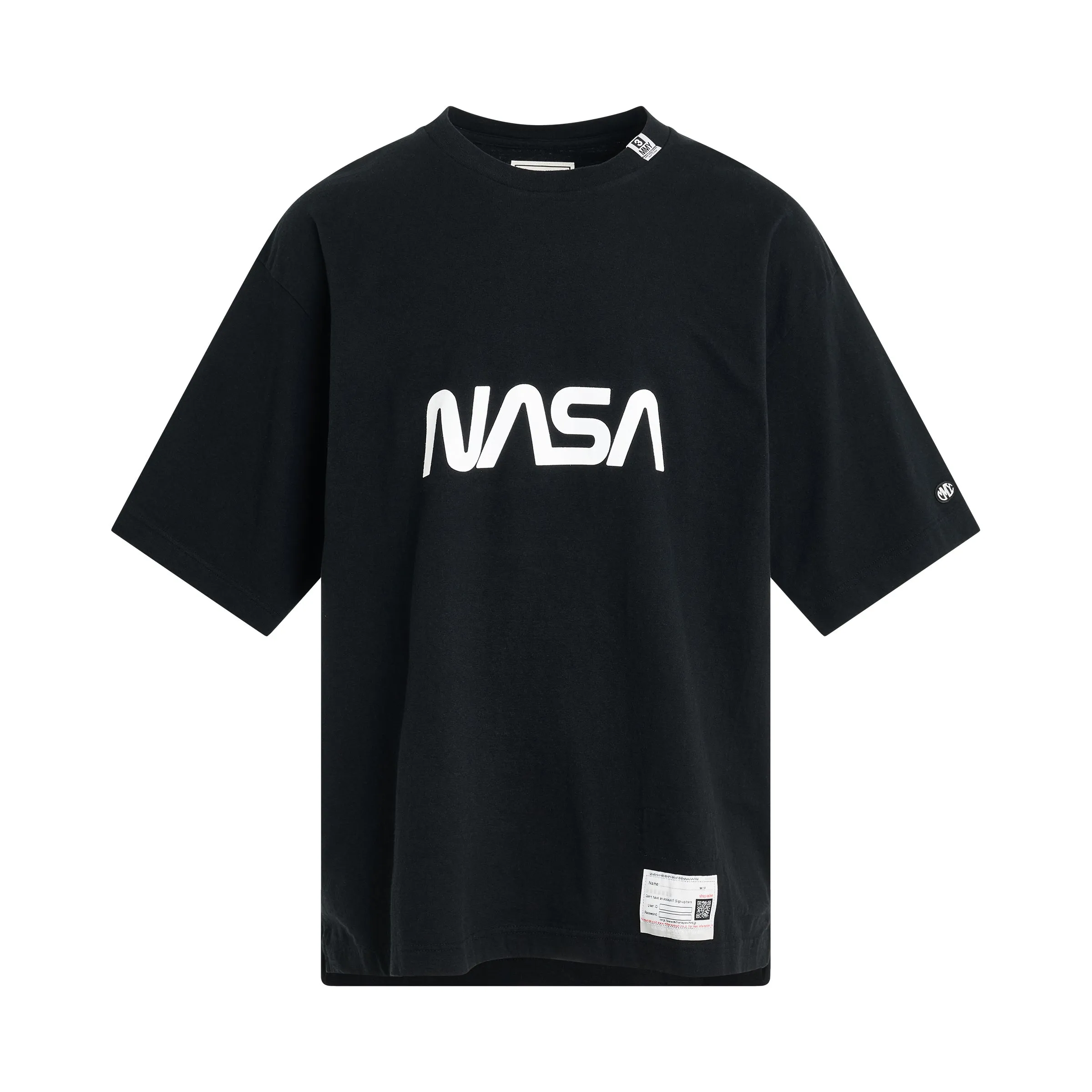 Nasa Printed T-Shirt in Black sold by MARAIS