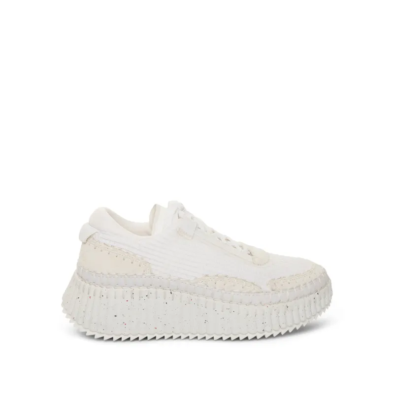 Nama Lower Impact Mesh Sneakers in White made by MARAIS
