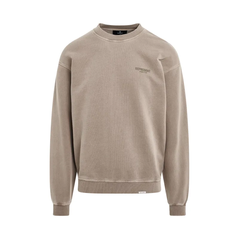 New Represent Owners Club Sweatshirt in Mushroom made by Represent