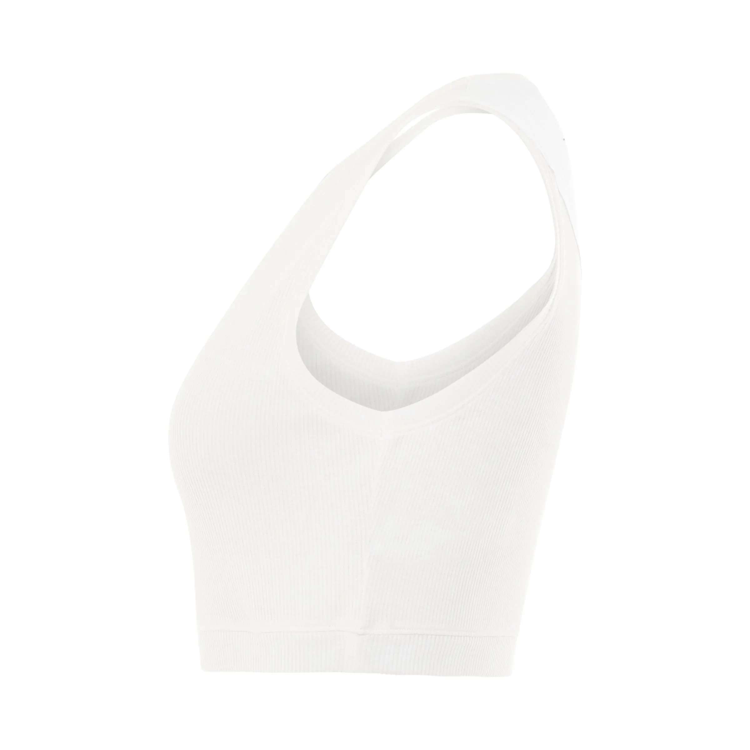 Anagram Cropped Tank Top in White sold by MARAIS product image thumbnail 3