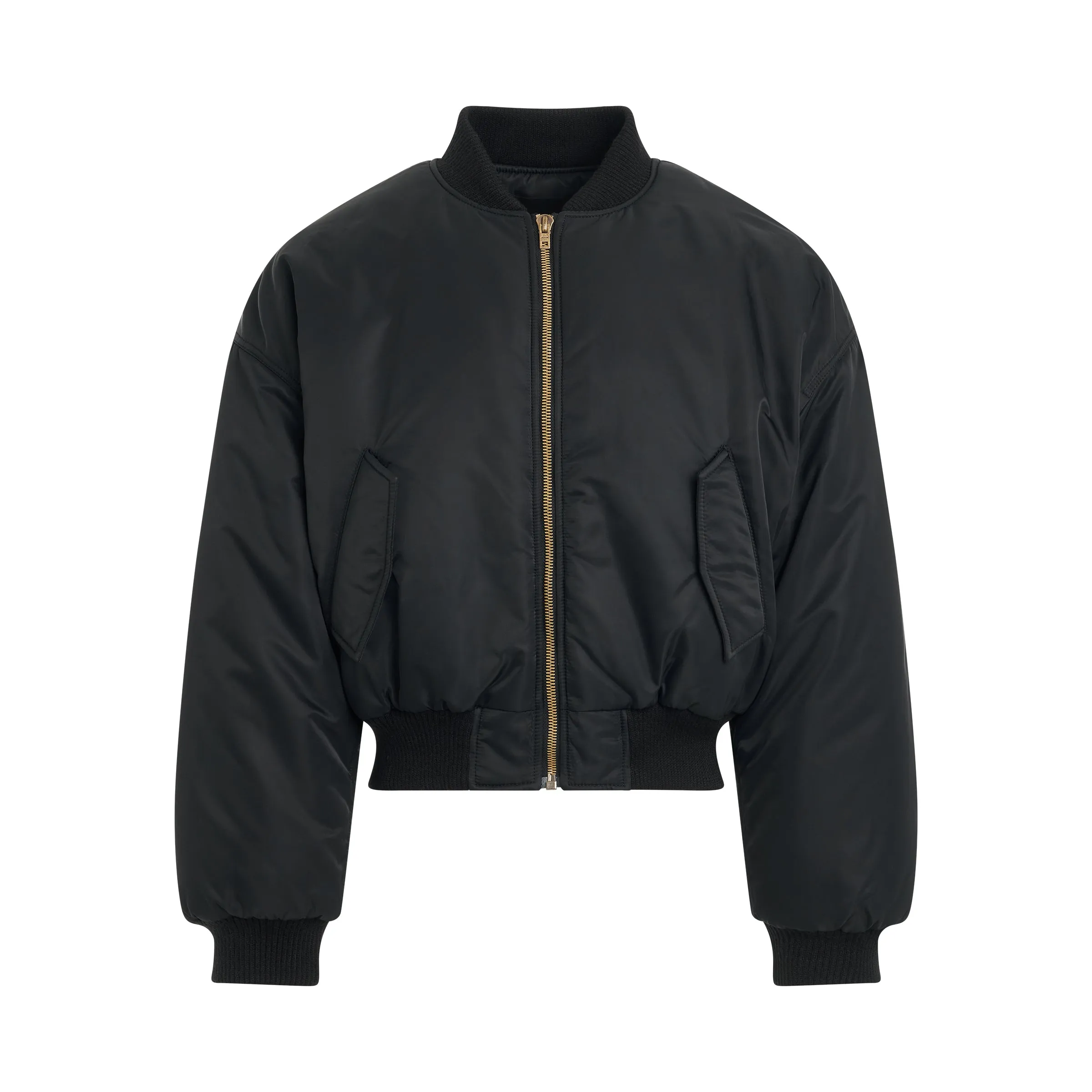 Puff Bomber Jacket in Black sold by MARAIS