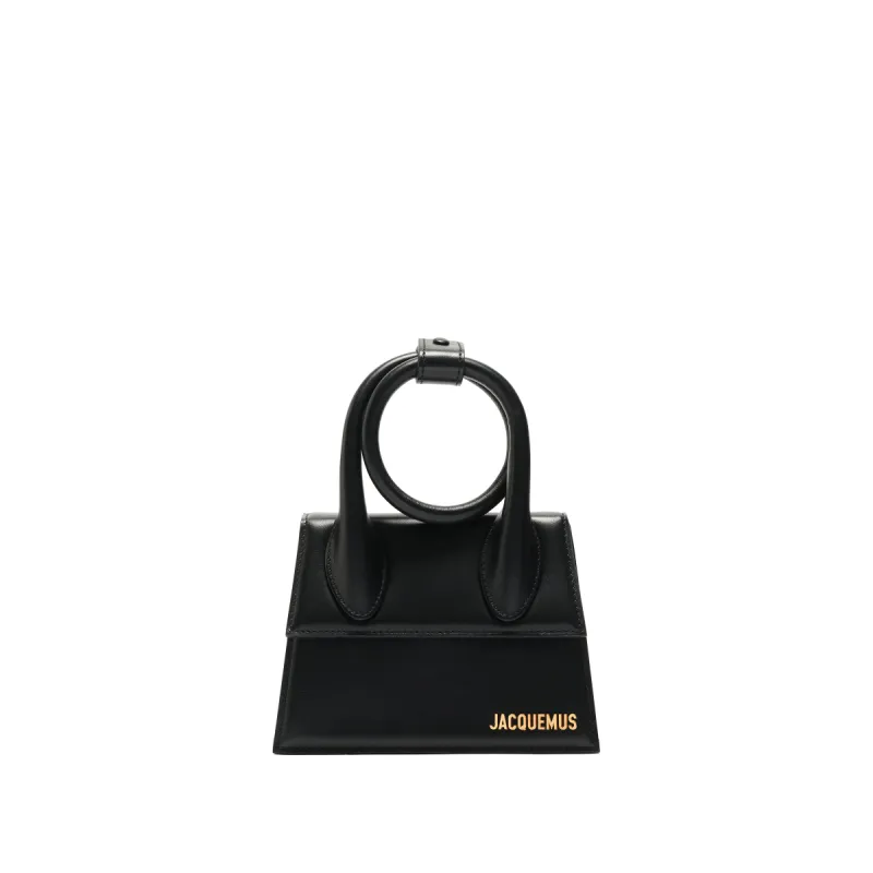 Le Chiquito Noeud Leather Bag in Black sold by MARAIS