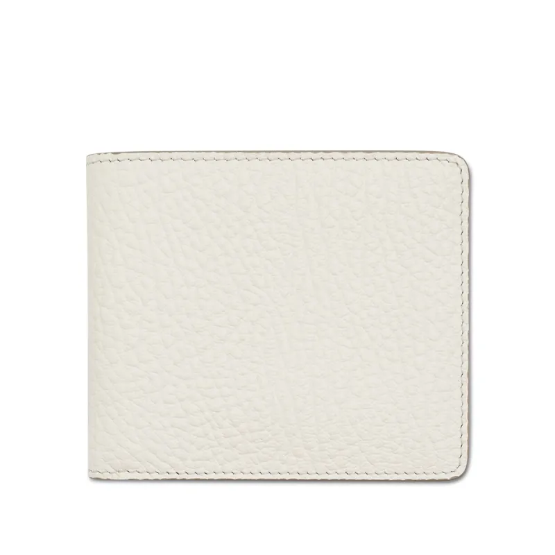 4 Stitch Bifold Wallet in White sold by MARAIS