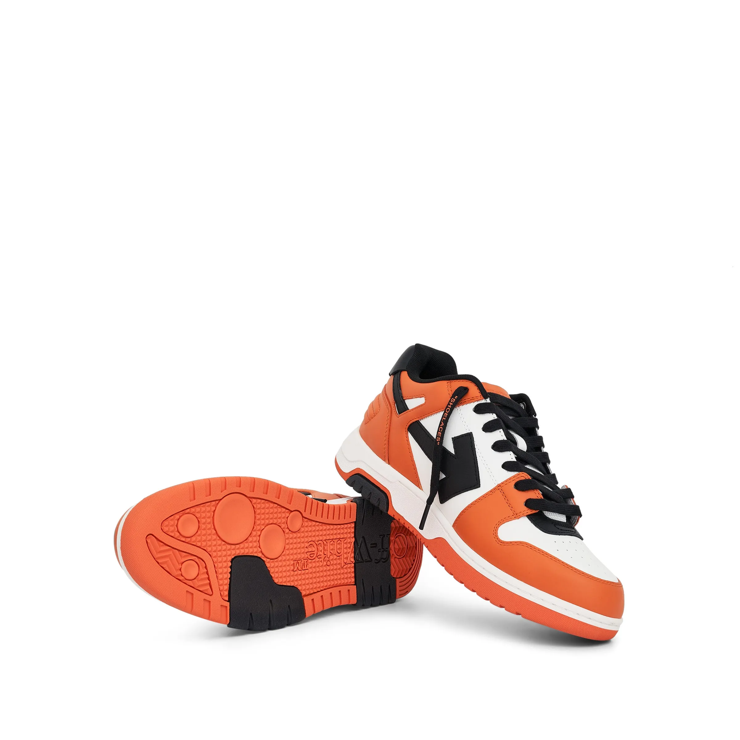 Out of Office Calf Leather Sneaker in Orange Black sold by MARAIS product image thumbnail 5