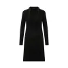 Cowl Liquid Dress in Black sold by MARAIS