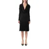 Cowl Liquid Dress in Black sold by MARAIS