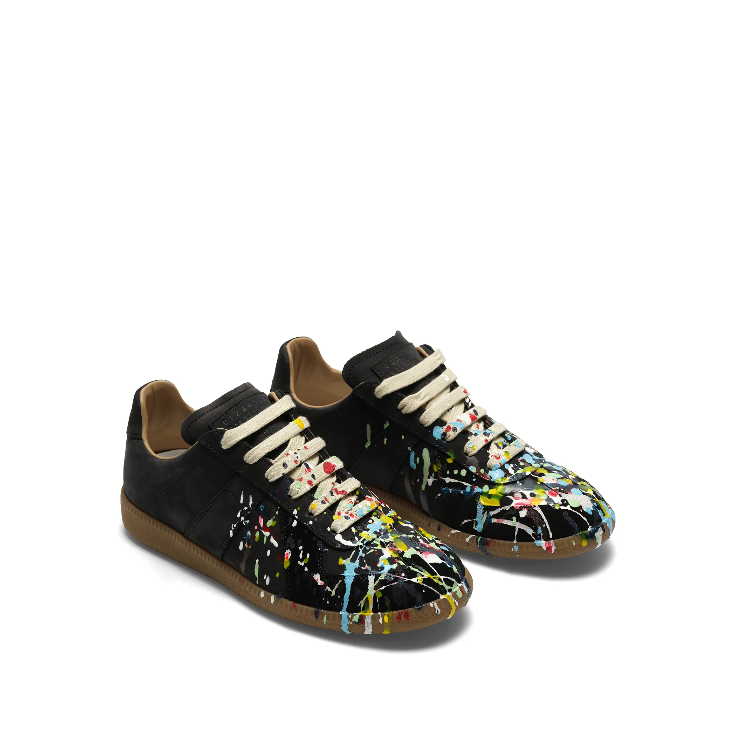 Replica Paint Splatter Sneaker in Black sold by MARAIS product image thumbnail 2