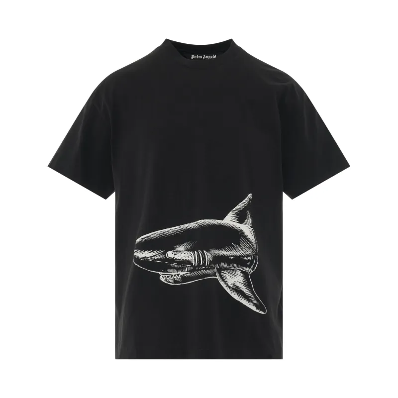 Broken Shark Classic T-Shirt in Black/Off White made by MARAIS