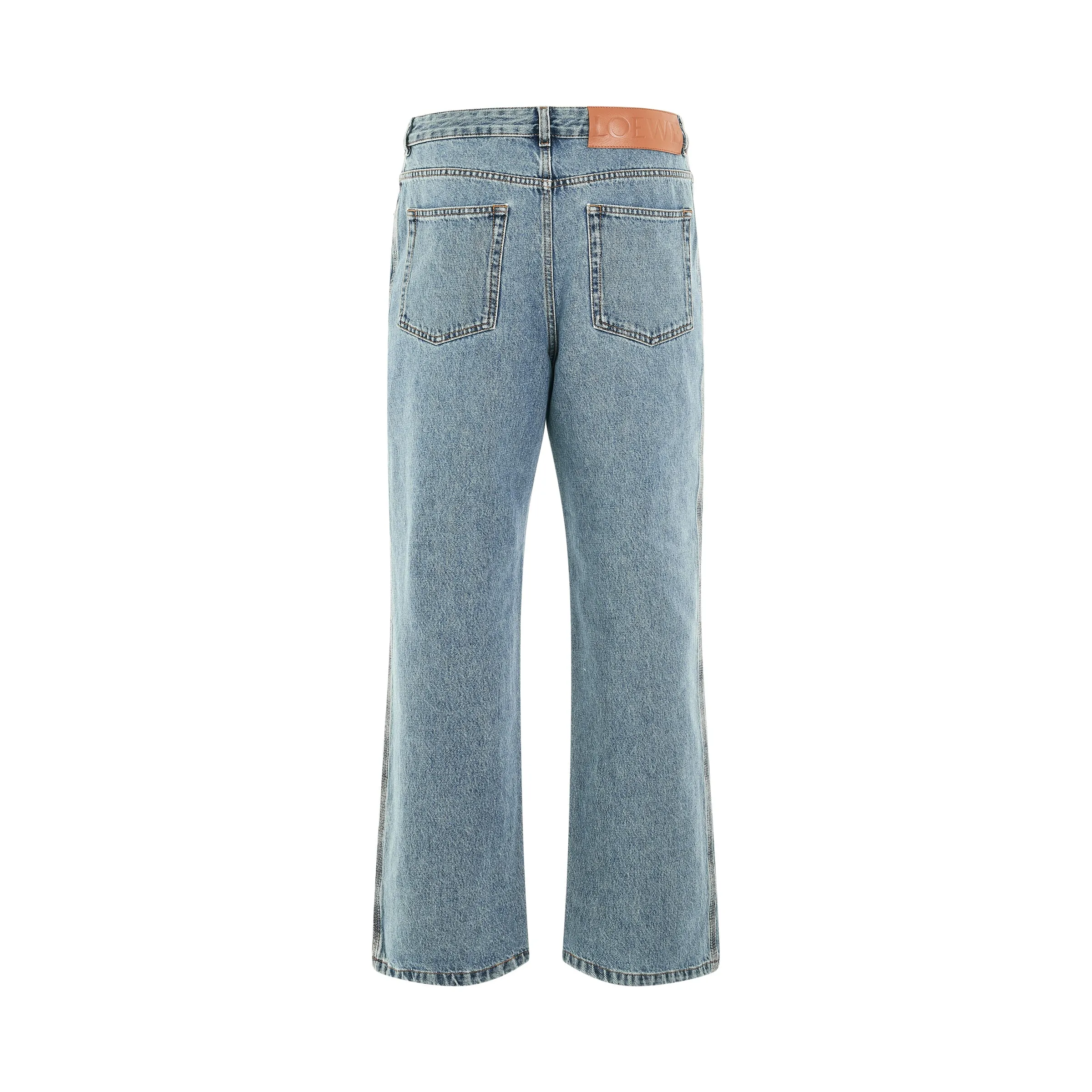 Anagram Baggy Jeans AF in Mid Blue Denim sold by MARAIS product image thumbnail 5