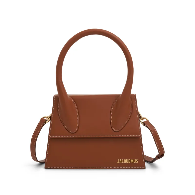 Le Grand Chiquito Leather Bag in Light Brown sold by MARAIS