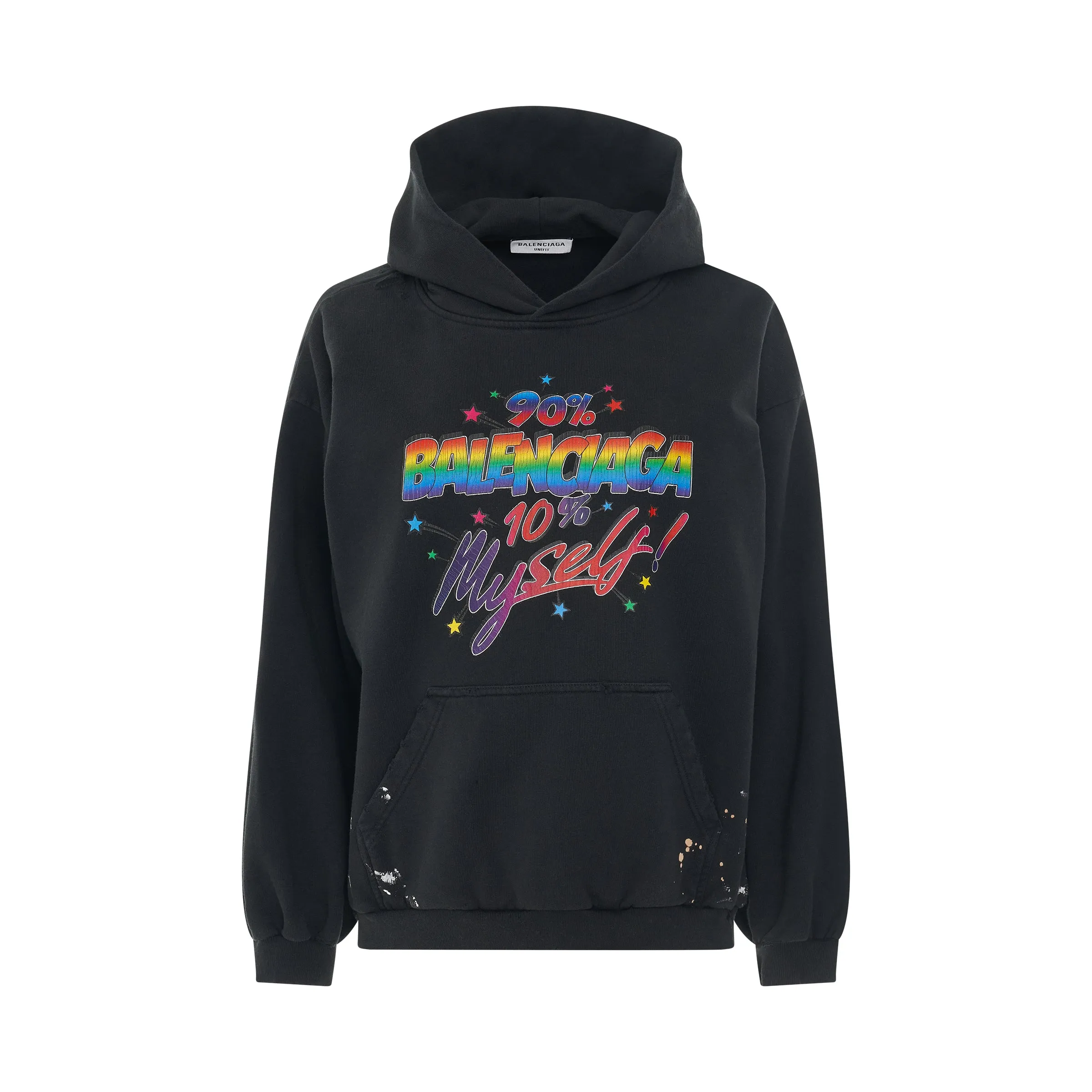 90/10 Small Fit Hoodie in Washed Black sold by MARAIS