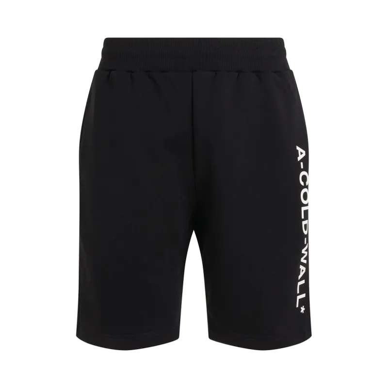 Essential Logo Sweatshort in Black sold by MARAIS